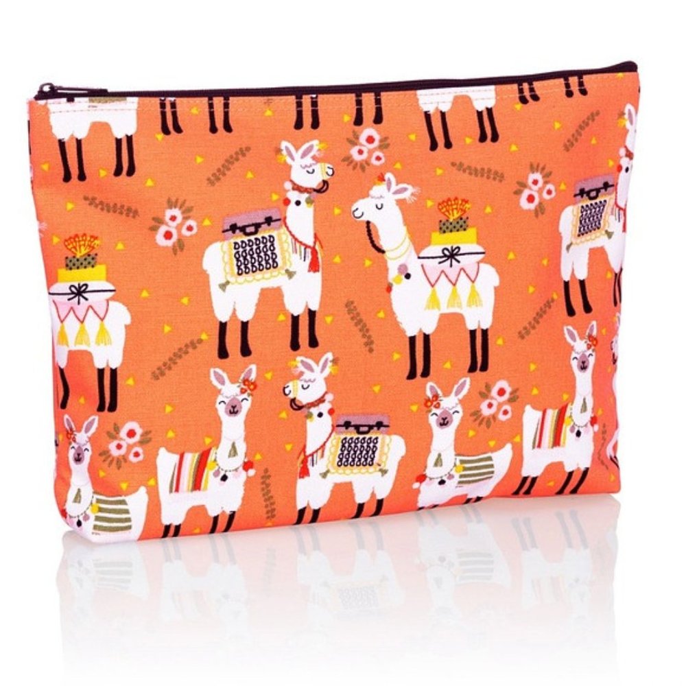 Thirty-one Zipper Pouch - Llama Rama - NIB